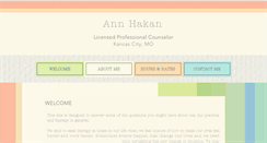 Desktop Screenshot of annhakancounseling.com